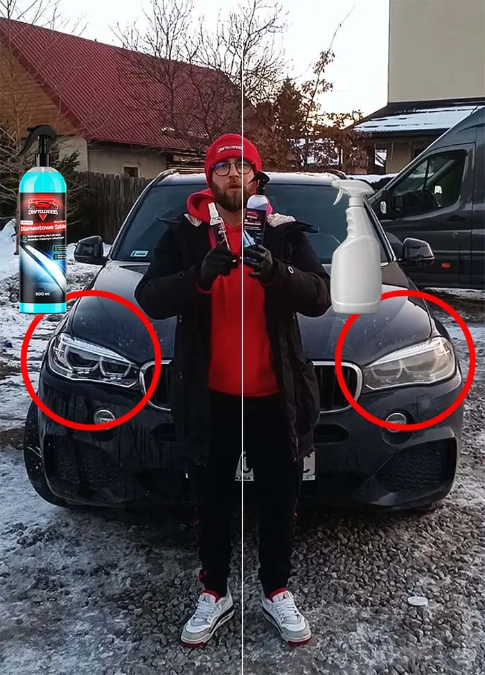 Zestaw Lakier + Szyby: Kraftowy Wosk + Diamentowe Szkło + Szklany Specjalista + Mikrofibra + Aplikator