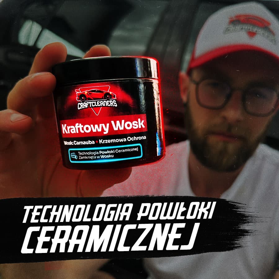 Lustrzany Połysk Zestaw - Kraftowy Wosk-Mus 150 ml + Starter: Czysta Baza + Ceramiczny Pancerz