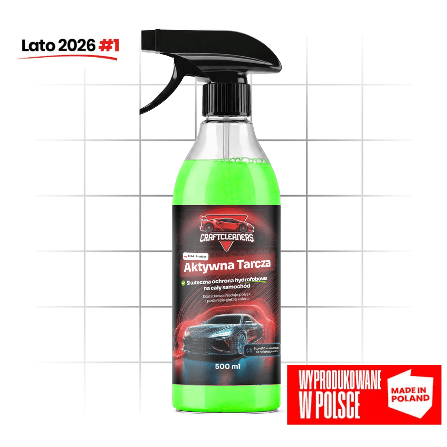 Aktywna Tarcza - All in One HYDROFOBOWA Ochrona Całego Auta w Jednej Butelce