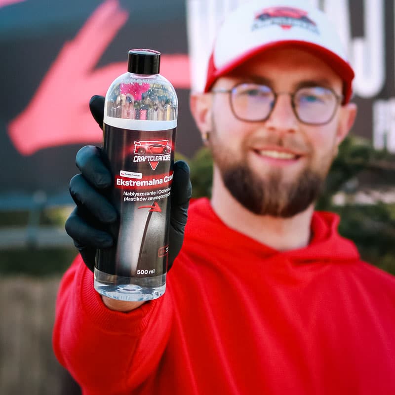 Zestaw 5 elementowy - Połysk i Ochrona dla Każdego Samochodu (Kraftowy Wosk 150 ml + Ekstremalna Czerń)