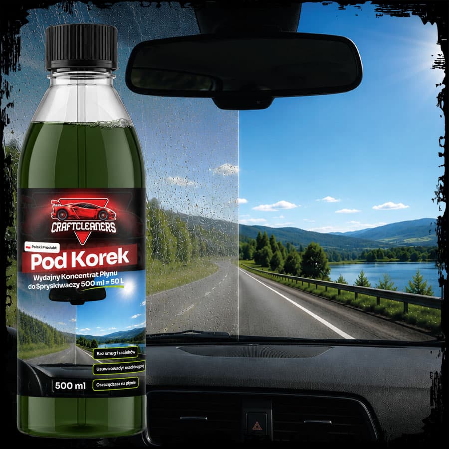 BTS Pod Korek – Wydajny Koncentrat Płynu do Spryskiwaczy 500 ml = 50 L Gotowego Płynu