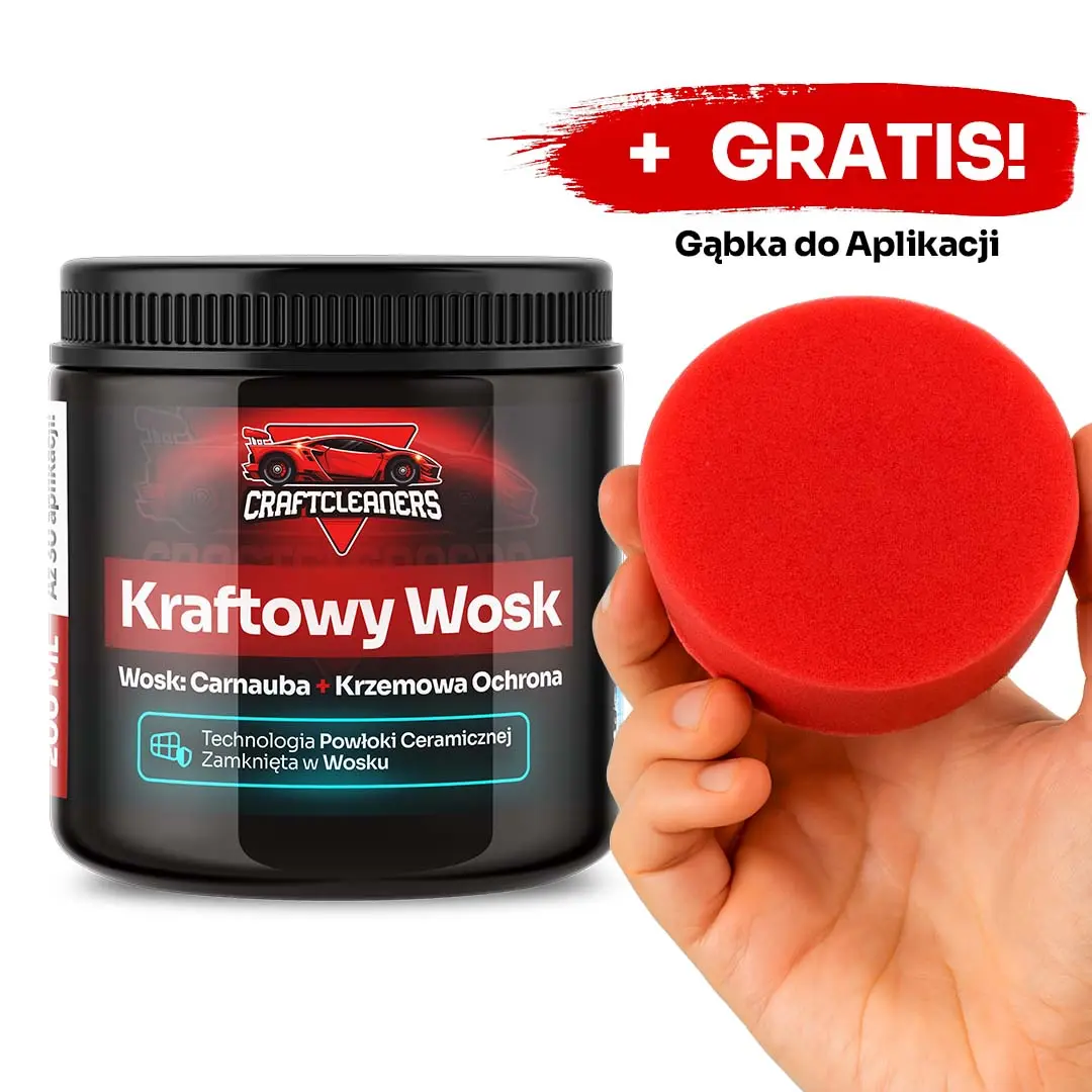 Zestaw 5 elementowy - Połysk i Ochrona dla Każdego Samochodu (Kraftowy Wosk 150 ml + Ekstremalna Czerń)