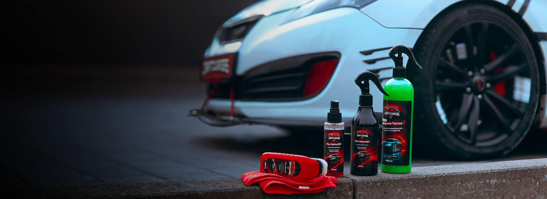 <div>
<div style="color: red; font-size: 12px; margin-bottom: 5px;">CraftCleaners</div>
<font color="#ffffff">Pielęgnacja <br>Bez Kompromisów</font>
</div>